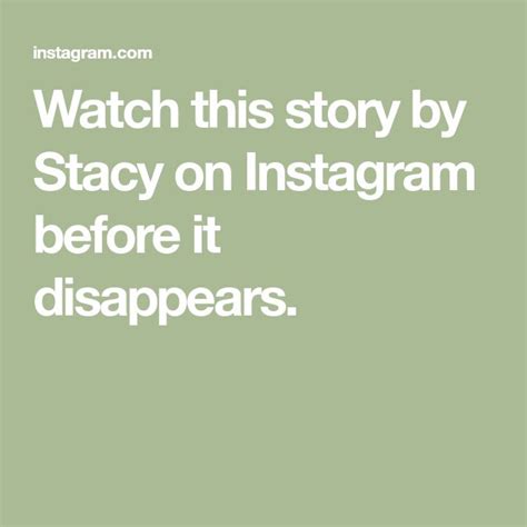 Watch this story by Fay on Instagram before it disappears..